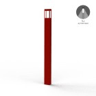 Roger Pradier - Borne Tétra N°5 LED 12w 2700°k Rouge tomate 110