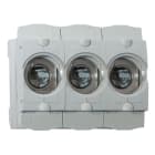 Mersen - Socle pour fusibles D01 400VAC 16A 3 pôles avec protection tactile Rail DIN E14