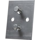 Mersen - Set f. DIN rails 125mm NH00 3P