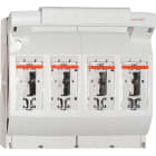 Mersen - Interrupteur-sectionneur à fusible NH t.2 400A 4 pôles Raccord bas / panneau M10