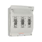 Mersen - Interrupteur-sectionneur NH t.1 250A 3p. Raccord bas/panneau Bride de serrage