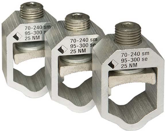 Mersen - Set 3 V-clamp 70-300mm² NH1-3