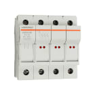 Mersen - Porte-fusible 8x32 CEI 400VAC 3 pôles + N IP20 Indicateur visuel