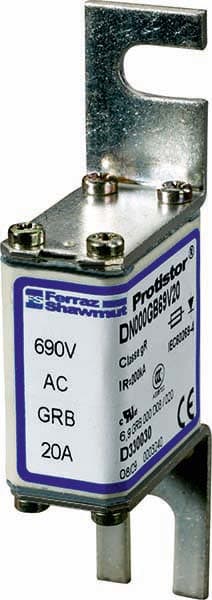 Mersen - Fus - Ultra Rapide - DIN NH - 000 - gR - 690VAC - 25A - D08L