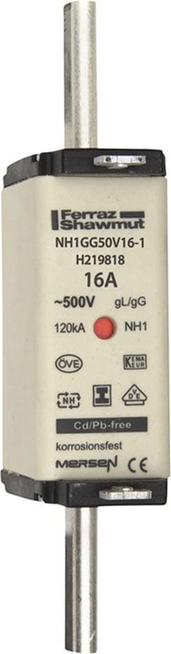 Mersen - Fus - CEI - DIN NH - 00 - gG - 500VAC - 50A - Indicateur - SGL