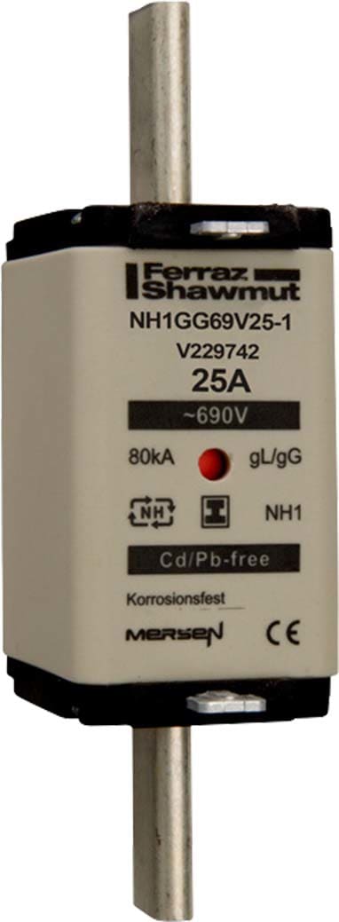 Mersen - Fus - CEI - DIN NH - 1 - gG - 690VAC - 20A - Indicateur - SGL