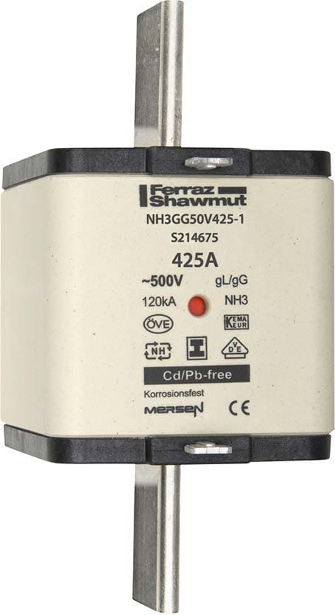 Mersen - Fus - CEI - DIN NH - 2 - gG - 500VAC - 80A - Indicateur - SGL