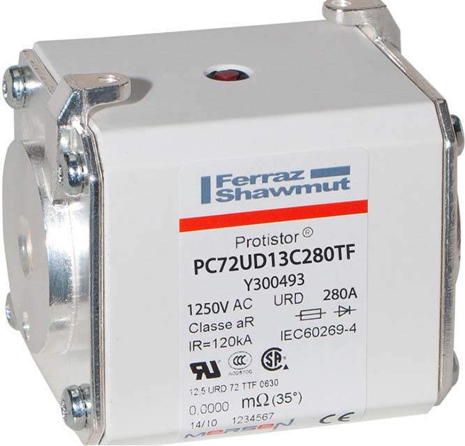 Mersen - Fus - Ultra Rapide - 72 - aR - 1250VAC - 280A - Percu - Filetés