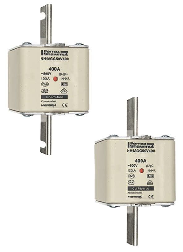 Mersen - Fusible NH4a gG 500VAC 630A pattes non isolées Indicateur central
