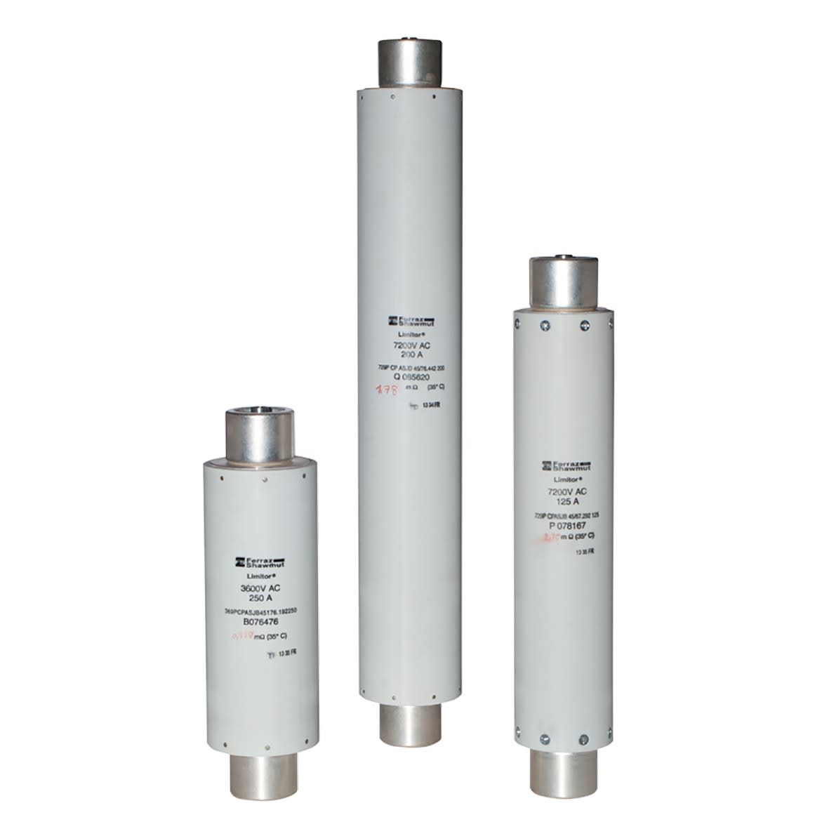 Mersen - Fusible Back-up HT pour moteur 50N 7.2kVAC CEI 160A d50,8mm L442mm Percuteur 50N