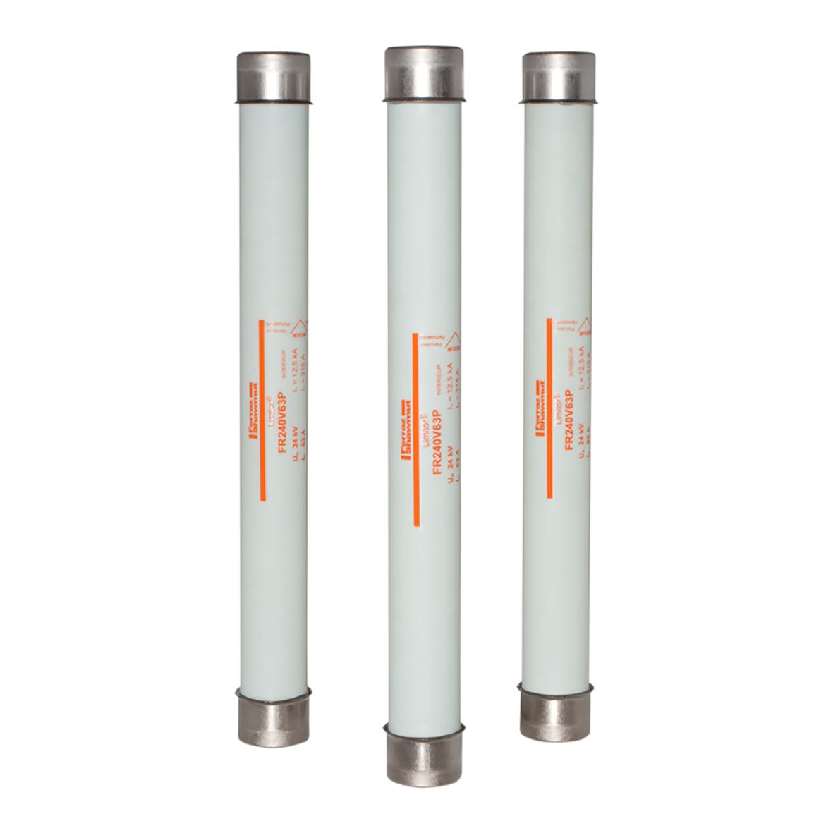 Mersen - Fusible Back-up HT UTE Limitor® 24kVAC CEI 6.3A d55mm, L520mm Percuteur 80N