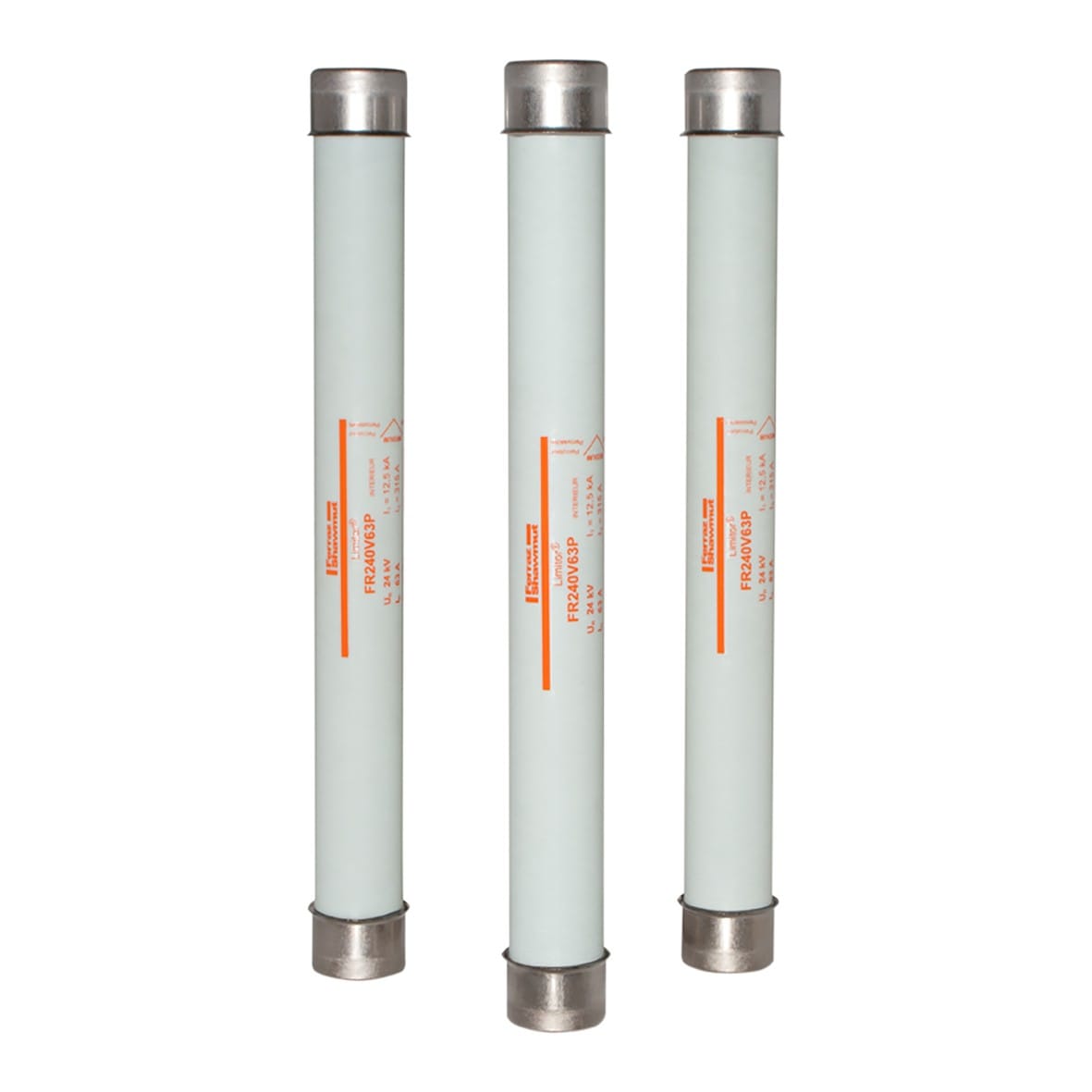 Mersen - Fusible Back-up HT UTE Limitor® 24kVAC CEI 10A d55mm, L520mm Percuteur 80N