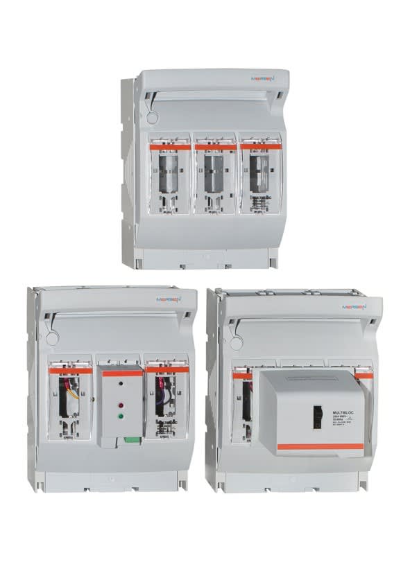 Mersen - Interrupteur-sectionneur NH t.1 250A 3p. sys. bus bar 40mm M10 alim. princ.