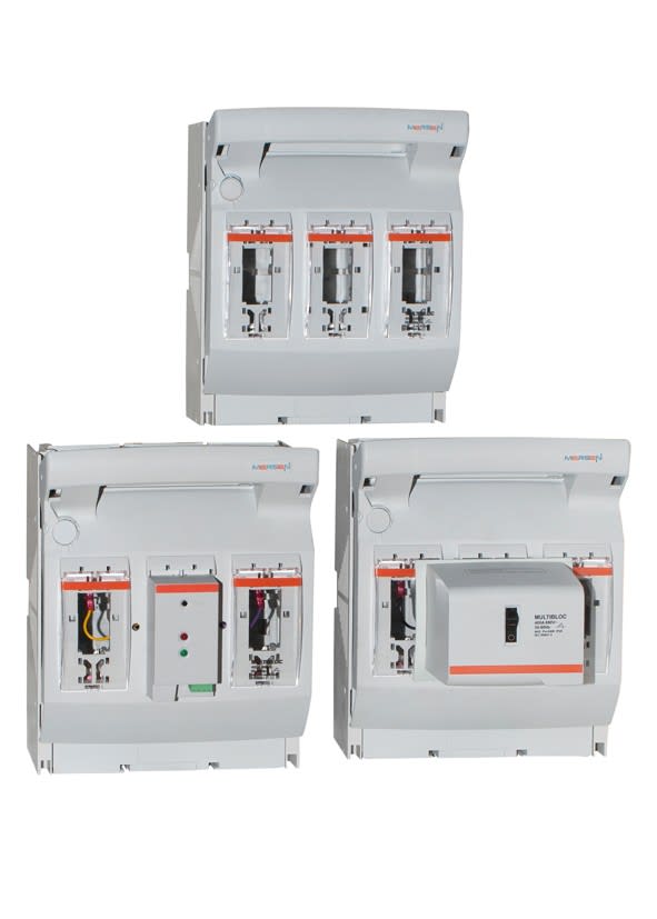 Mersen - Interrupteur-sectionneur NH t.2 400A 3p. sys. bus bar 40mm M10 alim. princ.