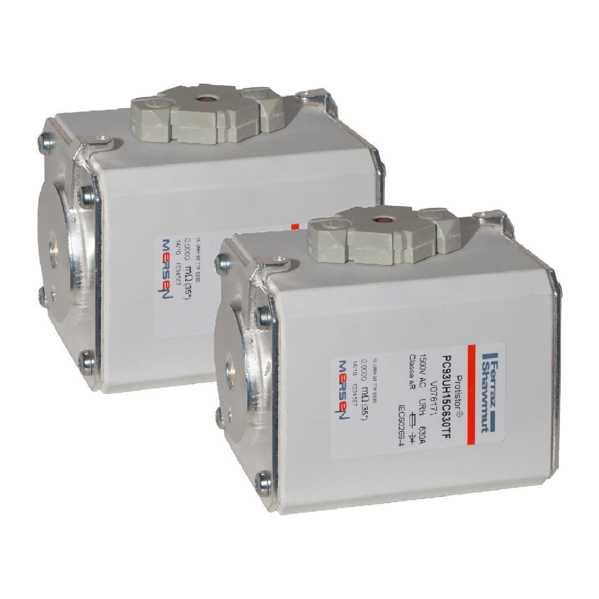 Mersen - Fusible haute performance 93 aR 1500VAC CEI 350A Percuteur Couteaux DIN 140