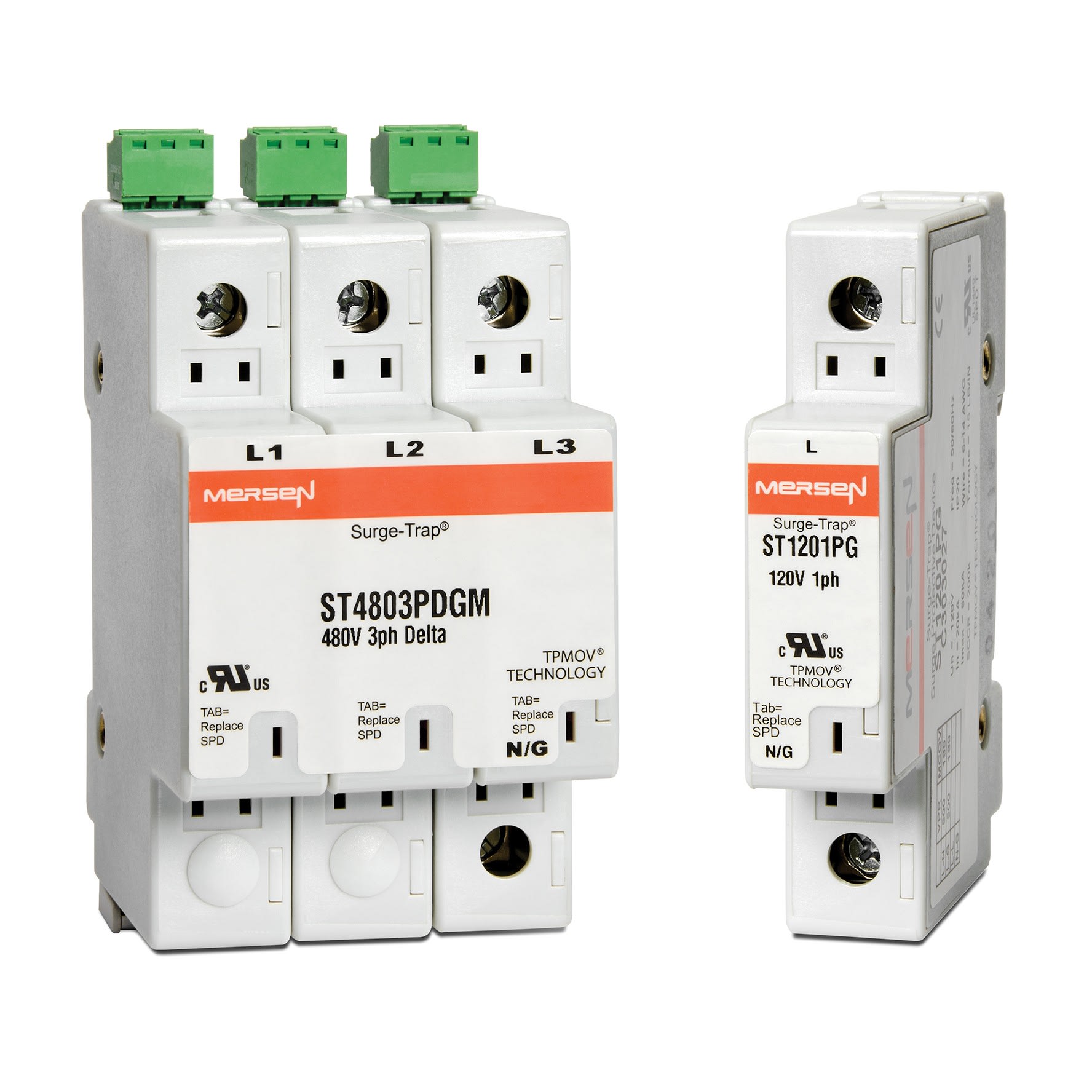 Mersen - SPD - Modular ST Series 480Y/277V L-L VPR 1800V L-L MCOV 640V 50 kA 4-pole Micro