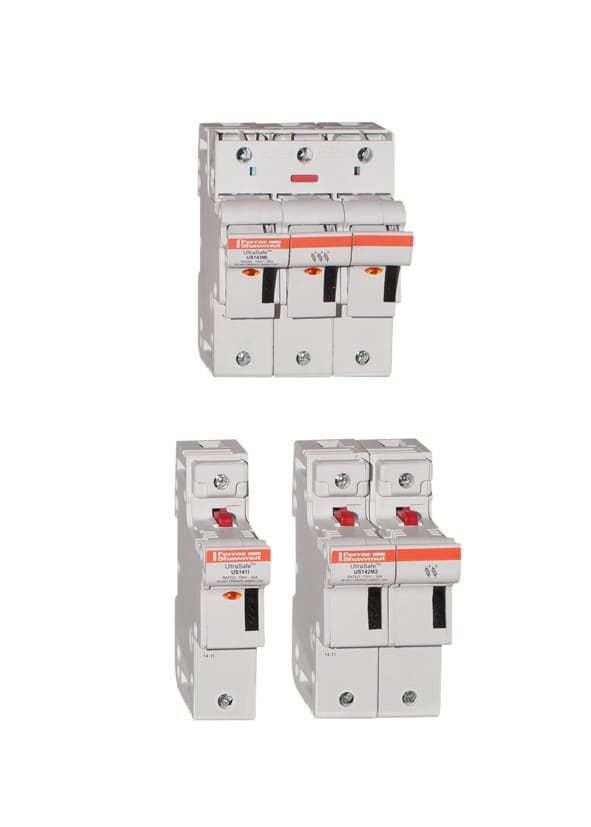 Mersen - Porte-fusible 800VAC 1000VDC UL 14x51 2 p Indicateur visuel 2x Microcontact IP20