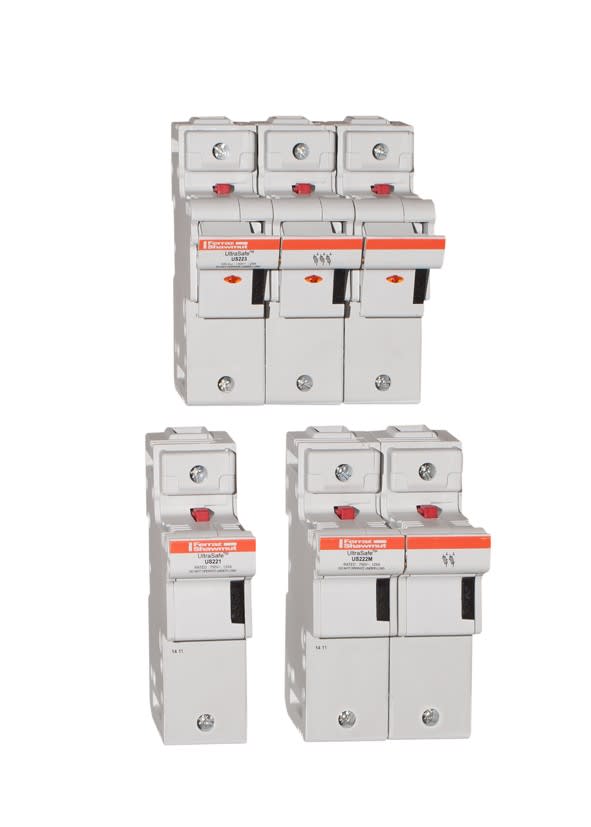 Mersen - Porte-fusible 800VAC 1000VDC UL 22x58 3 p Indicateur visuel 2x Microcontact IP20