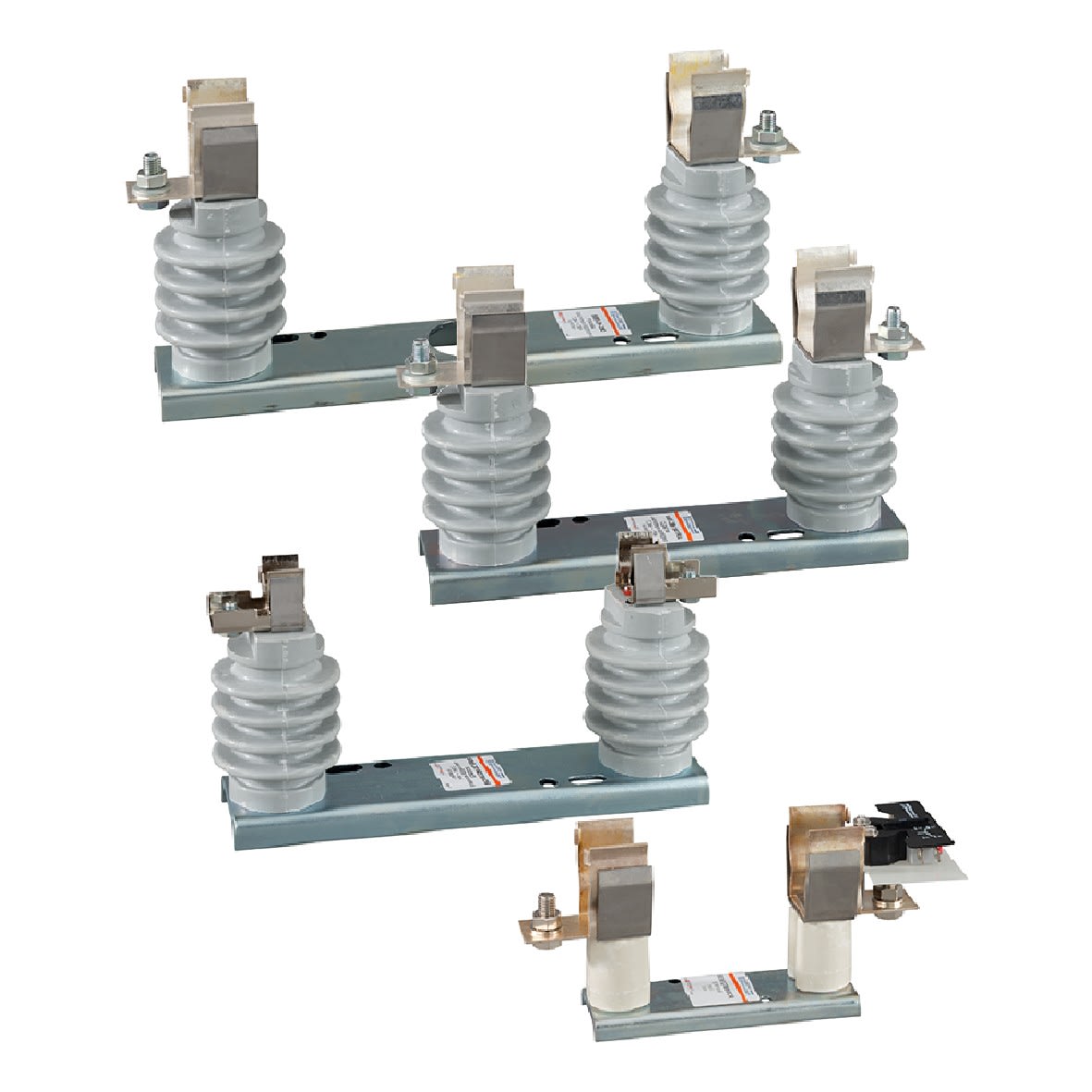 Mersen - Socle de fusible pour fusibles haute tension 7.2kVAC 100A 36x190 vis M8+mic.