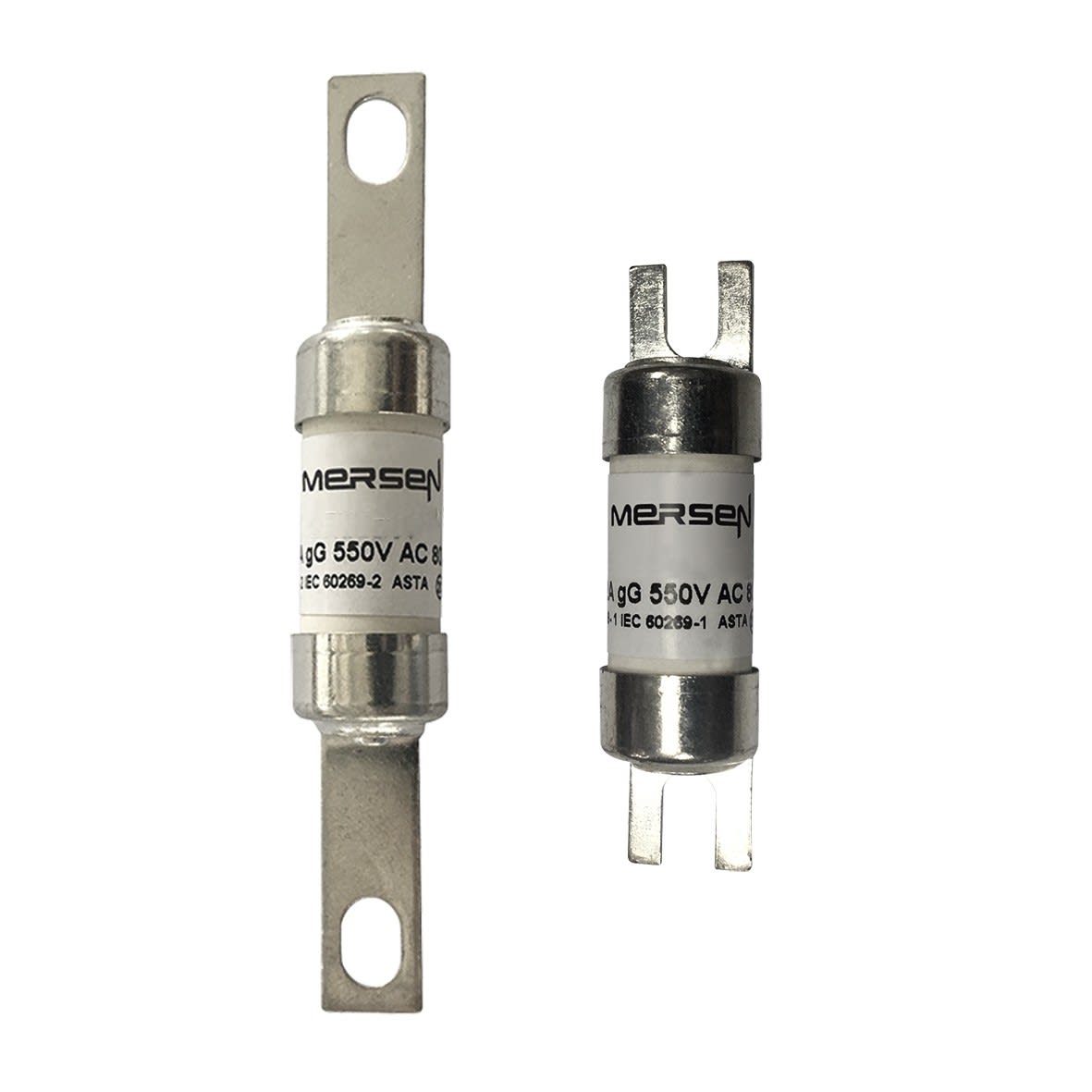 Mersen - Fusible cartouche BS CEI gG A2 550VAC 250VDC 25A BTIA Lames décalées