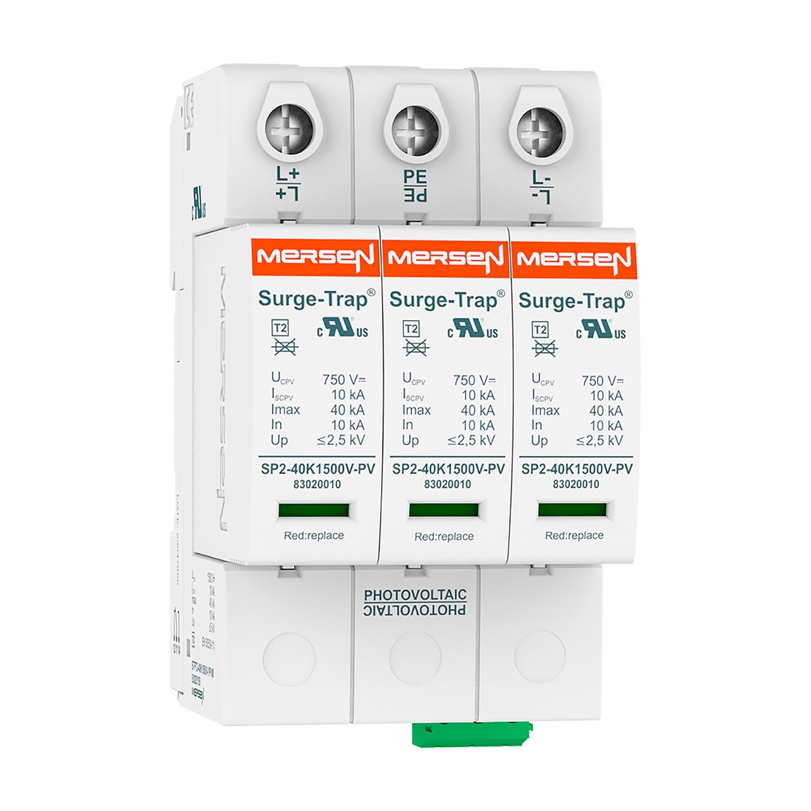 Mersen - SPD T2,40kA,Ucpv 1500V,YPV,R