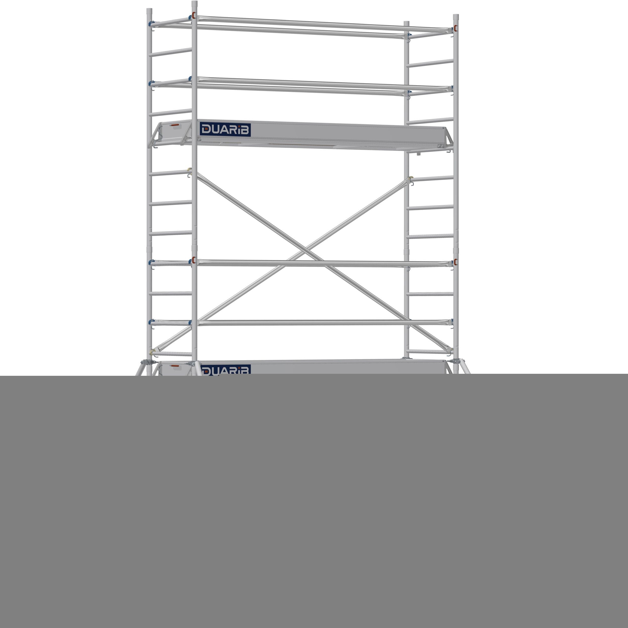 DUARIB - ECHAF ROULANT ALU - DOCKER 85 - LONG. 2M54 - LARG. 0M85 - HP 3M90 - GC LISSES