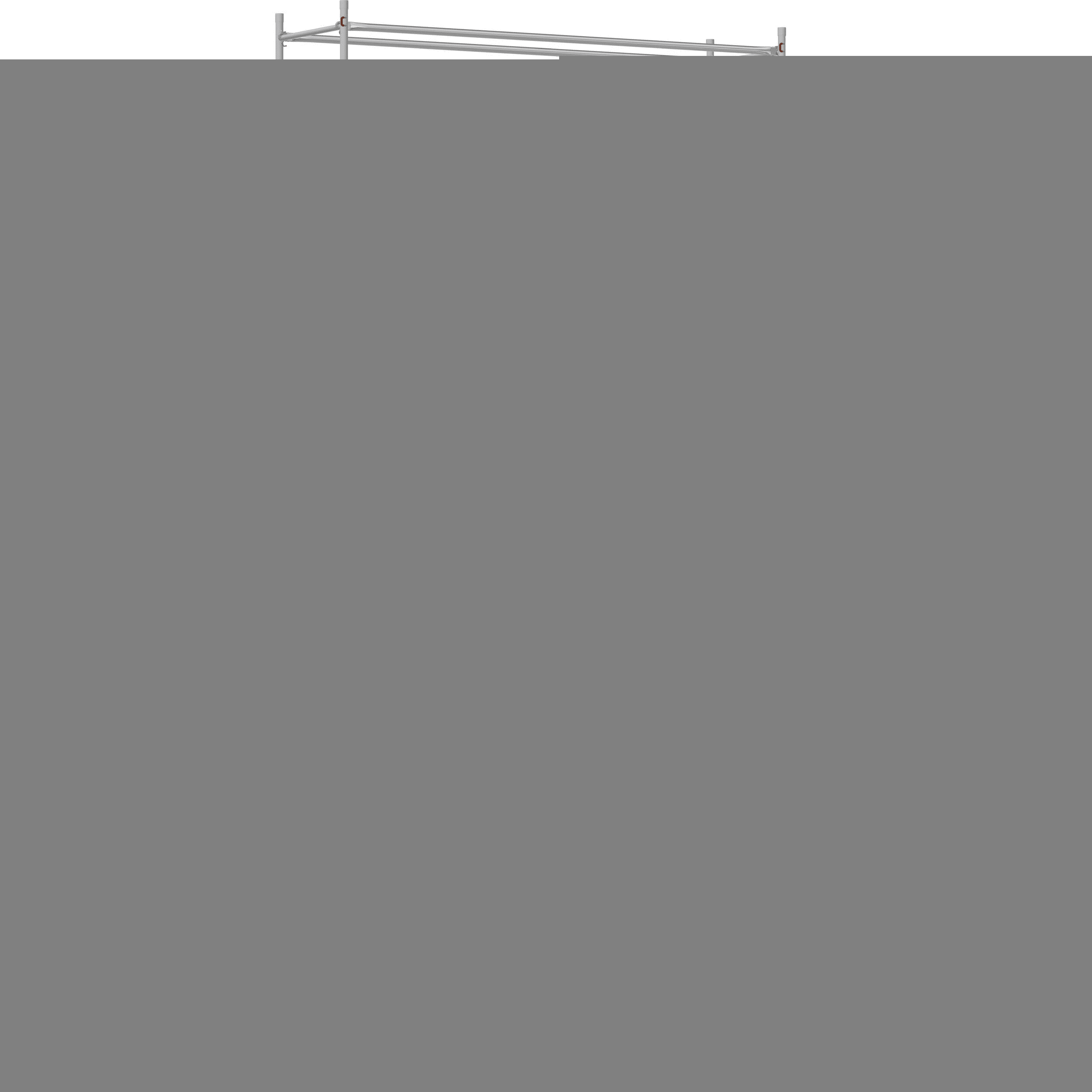 DUARIB - ECHAF ROULANT ALU - DOCKER 85 - LONG. 2M95 - LARG. 0M85 - HP 4M90 - GC LISSES