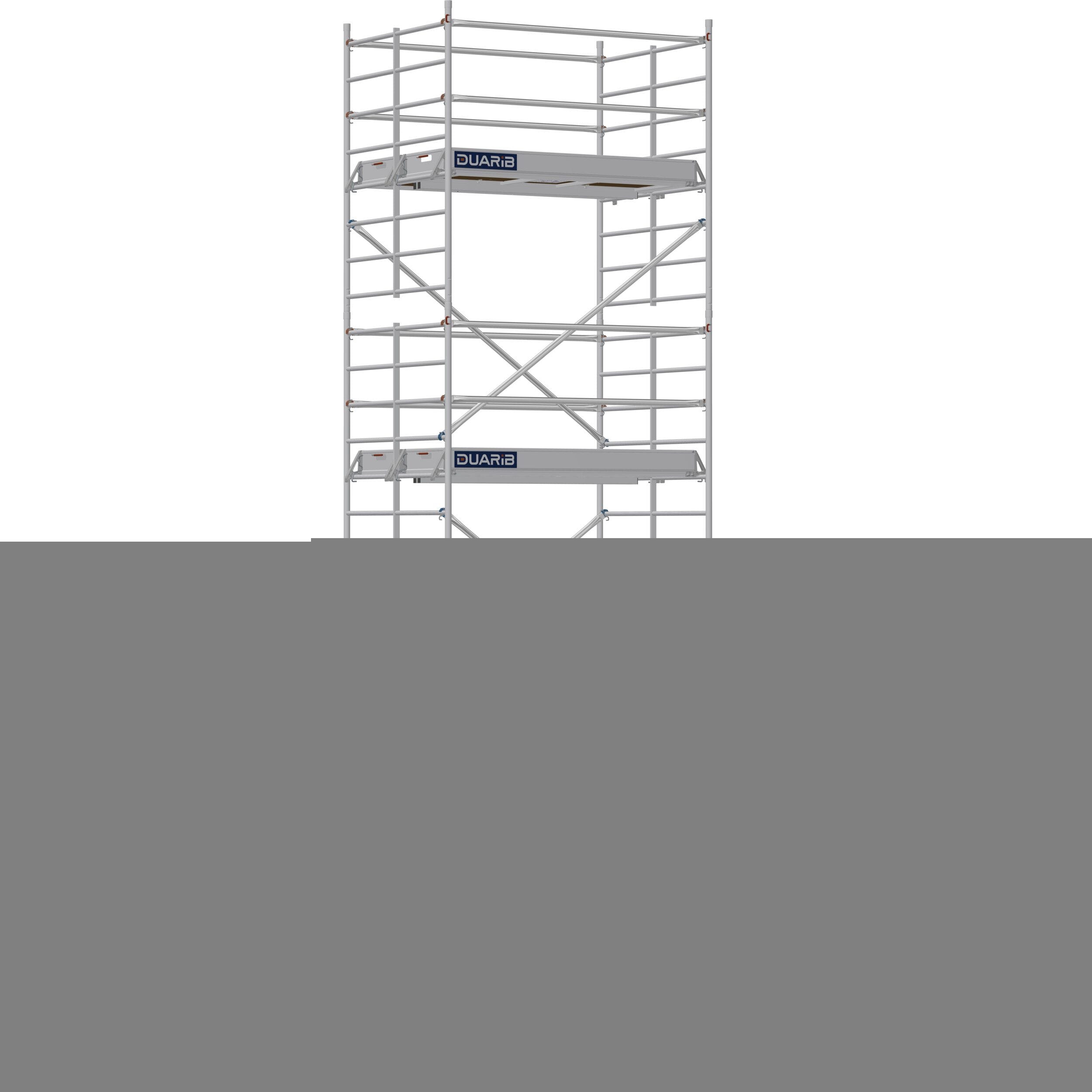 DUARIB - ECHAF ROULANT ALU - DOCKER 150 - LONG. 2M05 - LARG. 1M50 - HP 5M90 - GC LISSES