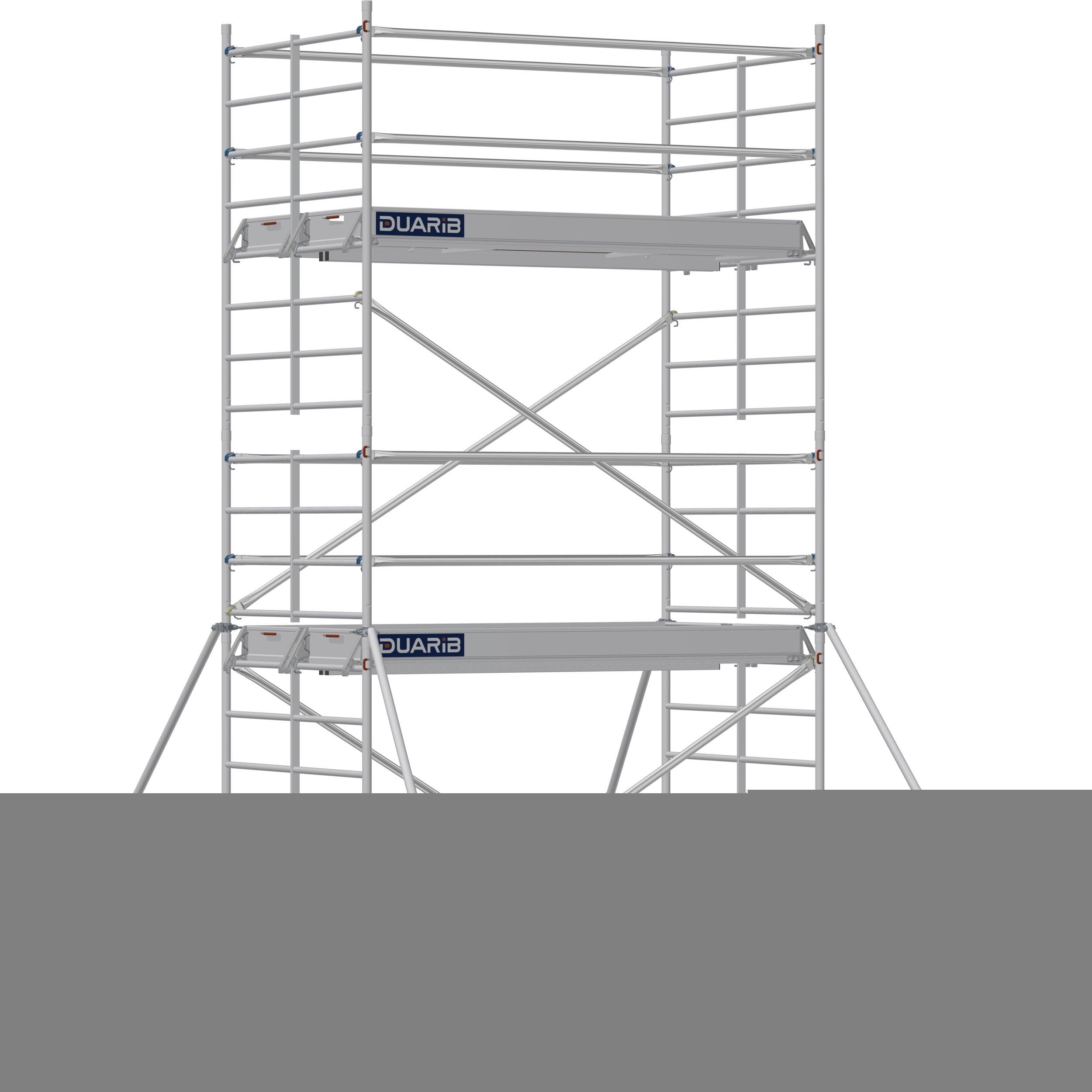 DUARIB - ECHAF ROULANT ALU - DOCKER 150 - LONG. 2M54 - LARG. 1M50 - HP 3M90 - GC LISSES