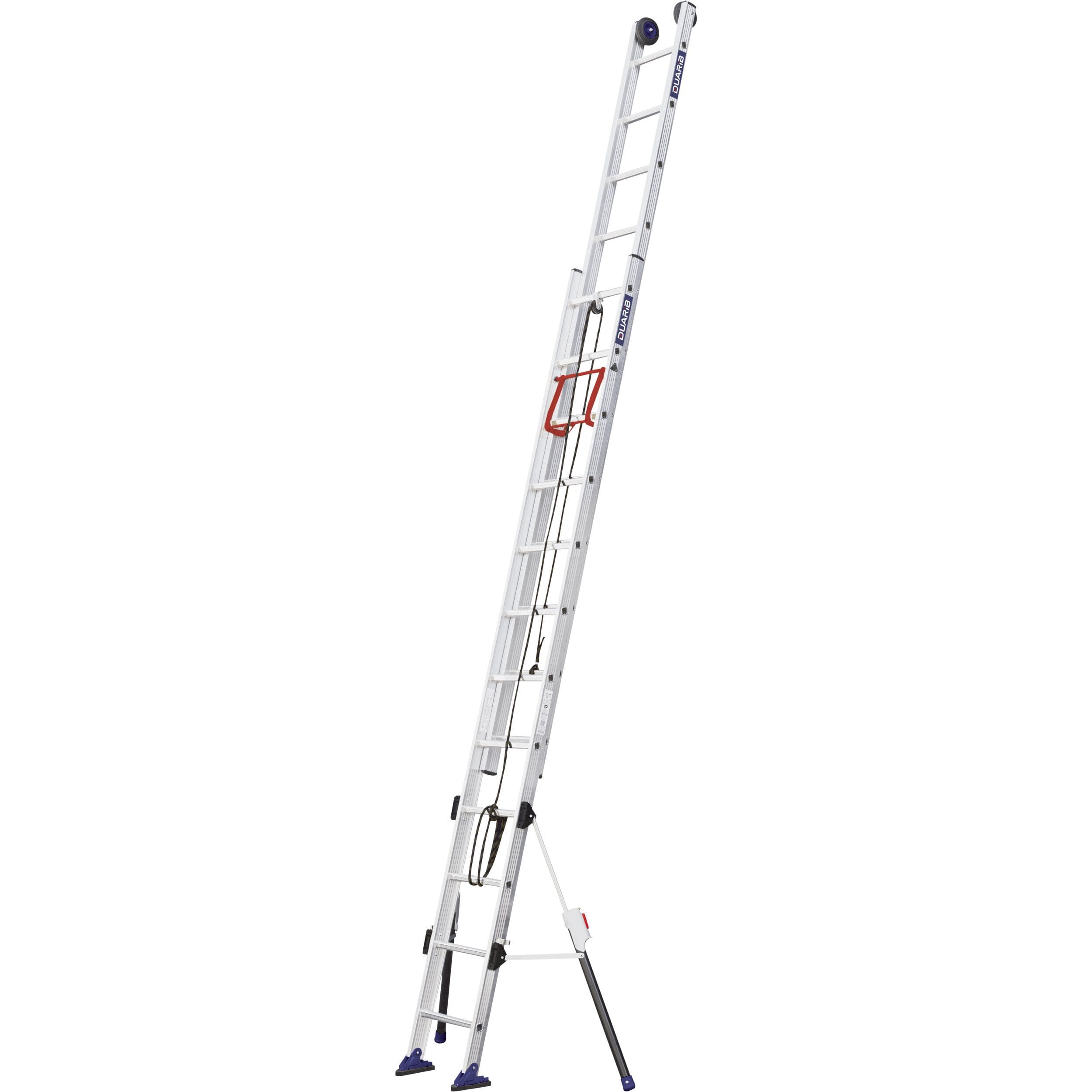DUARIB - ECHELLE COULISSANTE A CORDE AVEC STABILISATEURS C2 STAB 2x12 3m55/6m05 DUARIB