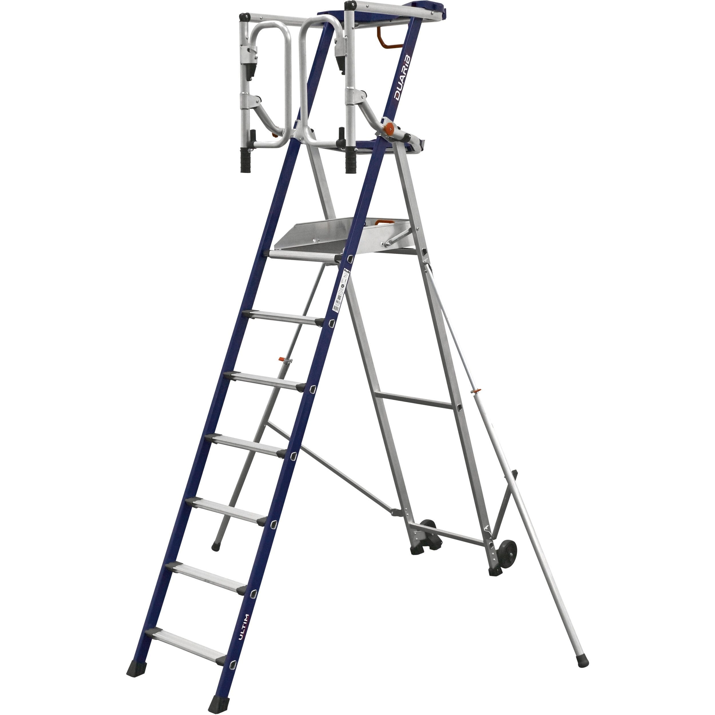DUARIB - PLATEFORME IND ROUL HAUTEUR FIXE - AVEC STABILISATEURS - ULTIM 7 MARCHES