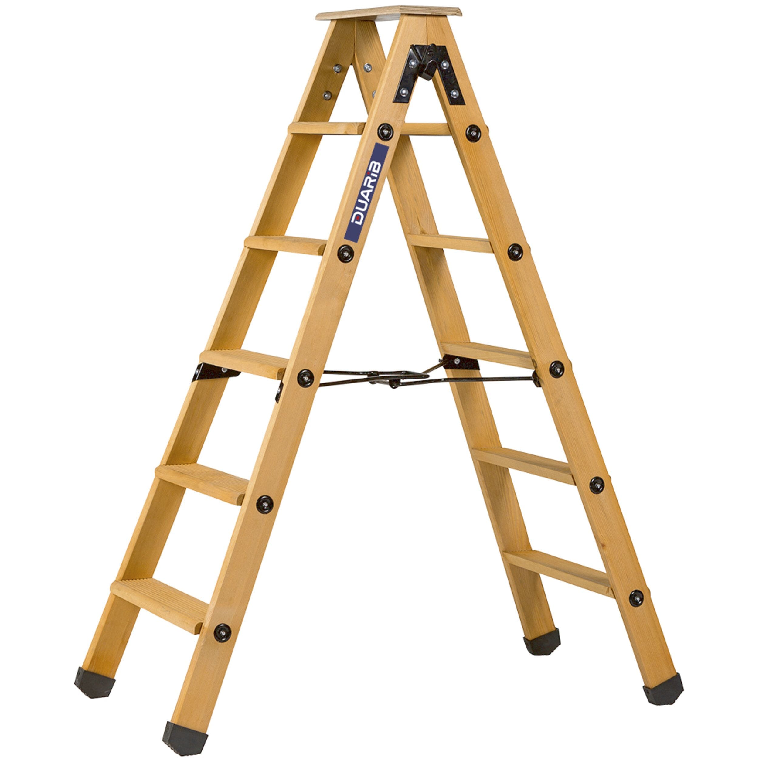DUARIB - ESCABEAU EN BOIS 2x5 MARCHES DUARIB