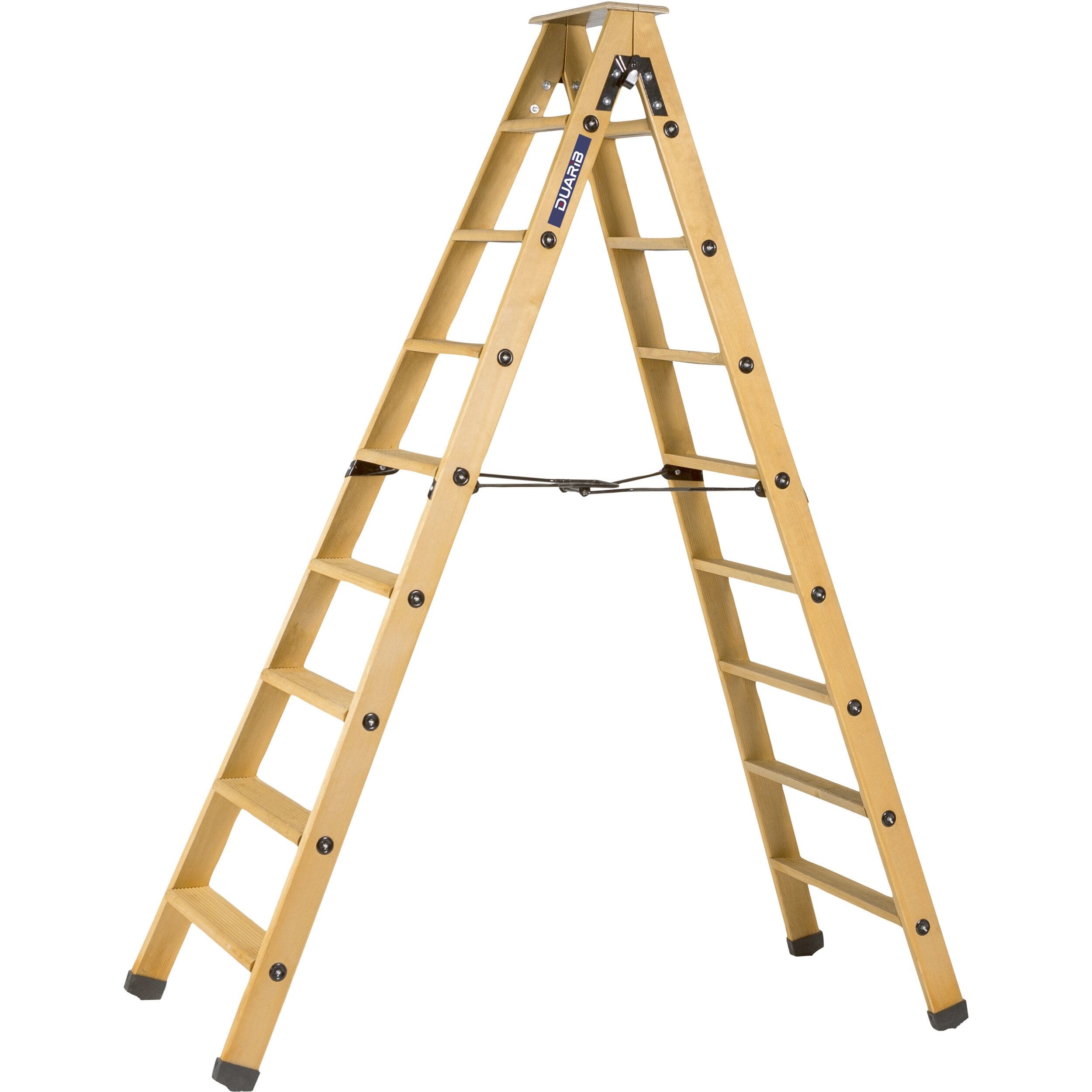 DUARIB - ESCABEAU EN BOIS 2x8 MARCHES DUARIB