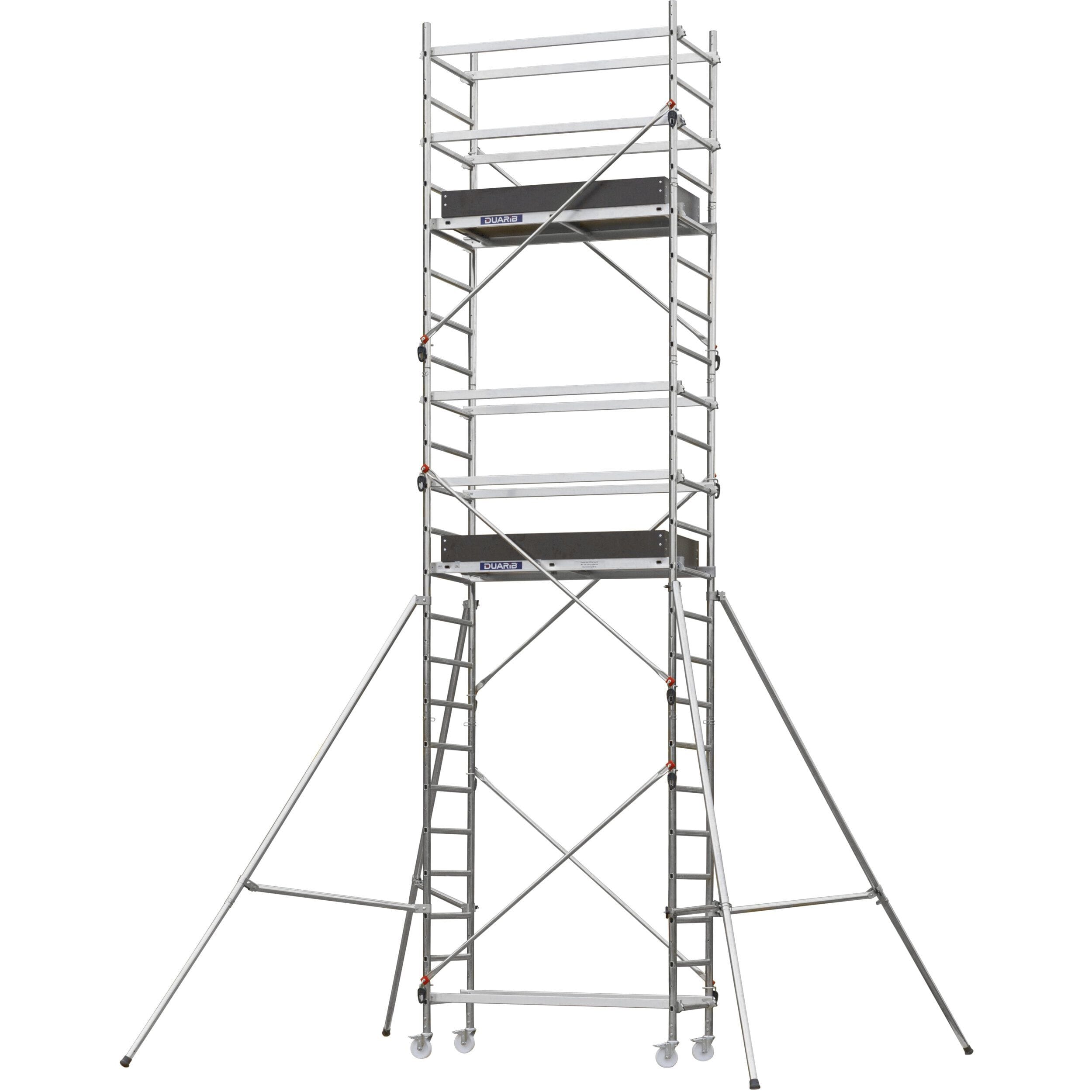 DUARIB - ECHAFAUDAGE ROULANT ALUMINIUM - INITIAL - LONG. 1M40 - HP 4M90 - GC LISSES