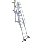 DUARIB - ECHELLE A PLATEFORME HAUTEUR REGLABLE POUR ACCES DALLE - 12 A 19 MARCHES