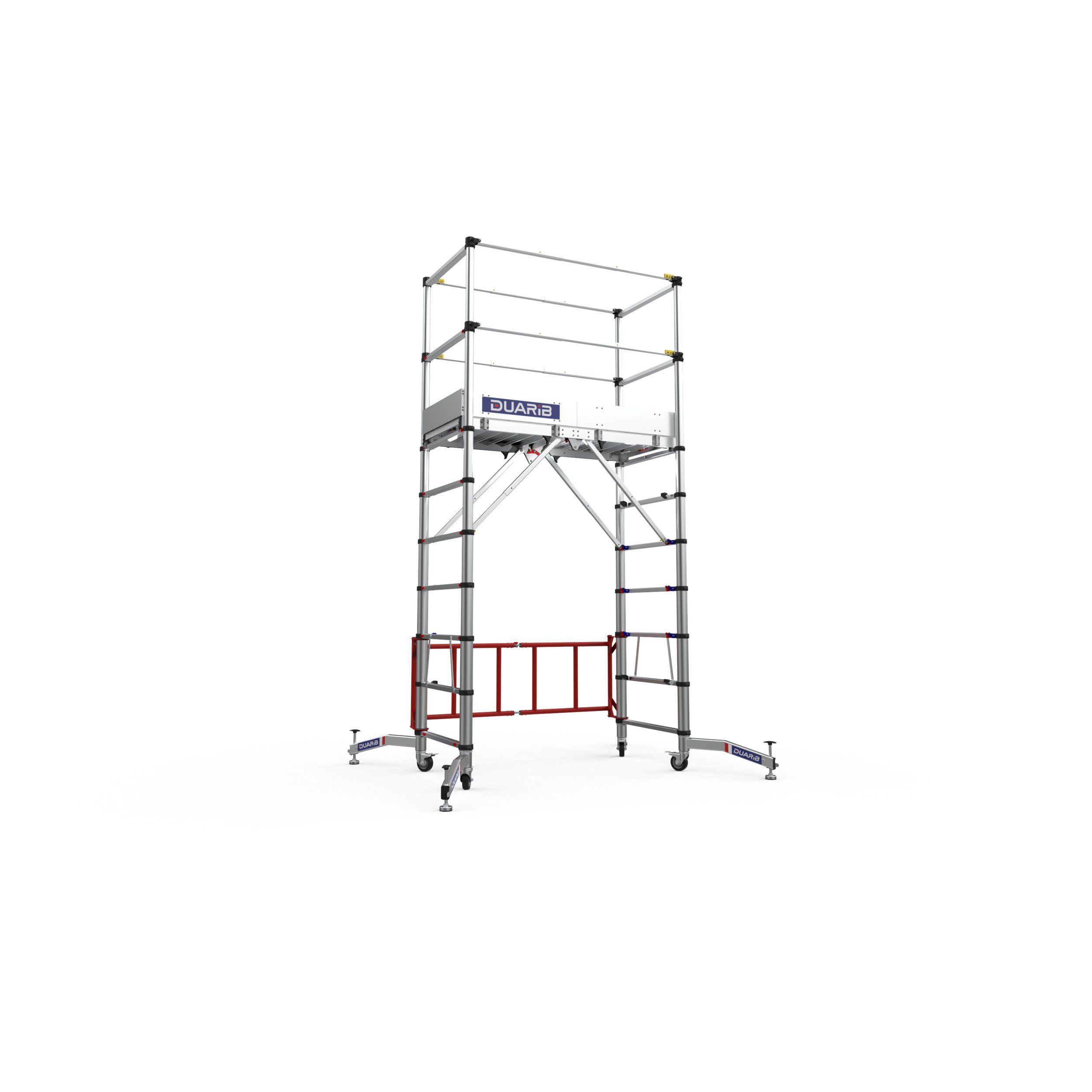 DUARIB - ECHAF ROULANT ALUMINIUM TELESCOPIQUE - TELETOWER - LONG. 1M50 - HP MAXI 2M00