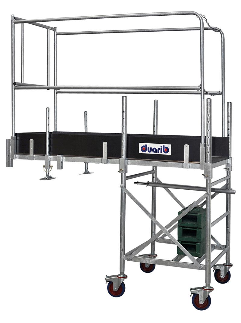 DUARIB - EQUIPEMENT ROULANT ALUMINIUM - ECUREUIL - LONG. 1M57 - HP REGLABLE - MAXI 1M30