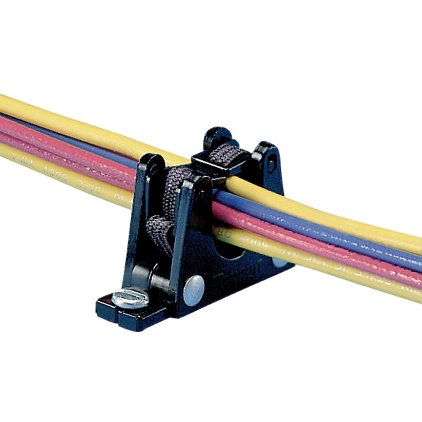 Panduit - Support élastique pour planche;pour faisceau de 12,7mm max;vis M2,5;Cdt.10