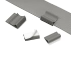 Panduit - Clip adhésif (H27,7) pour câble plat de toutes largeurs;Gris;PVC;Cdt.500