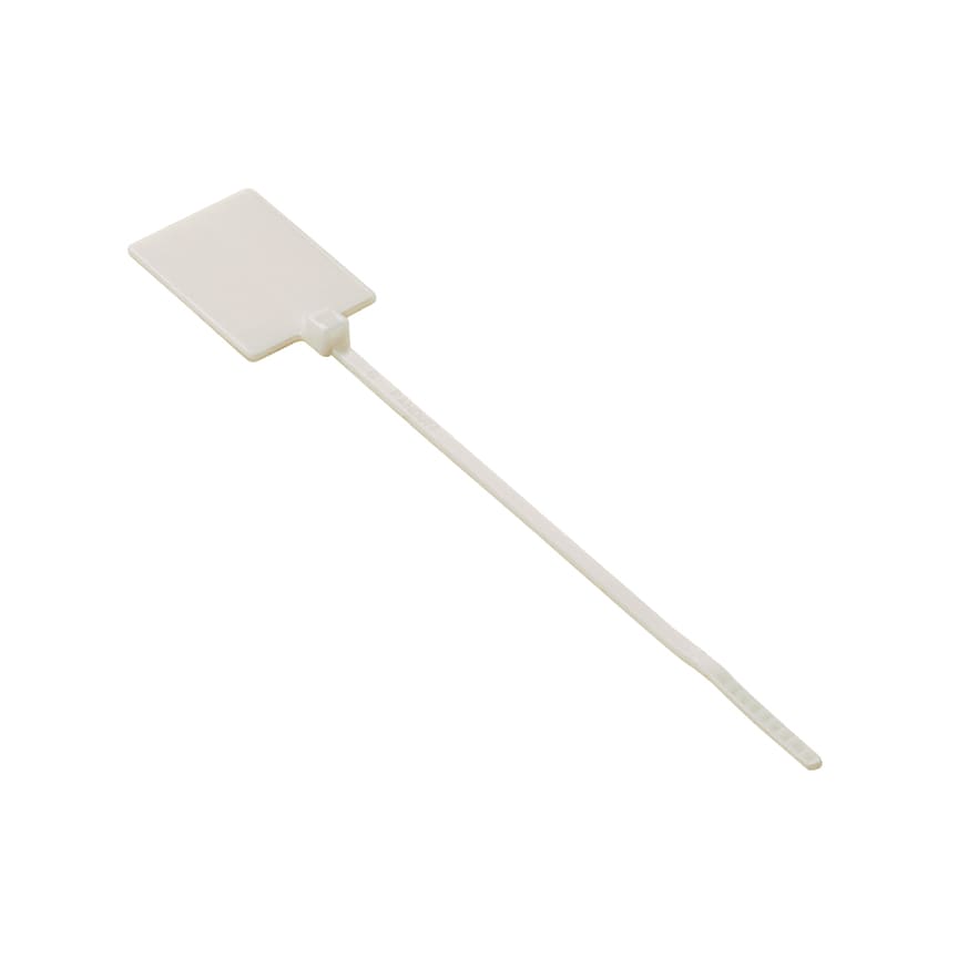 Panduit - Collier PLT;Drapeau;19,1X26,4mm;130X2,5mm;PA 6.6;Blanc;Cdt:1000 (sachet)