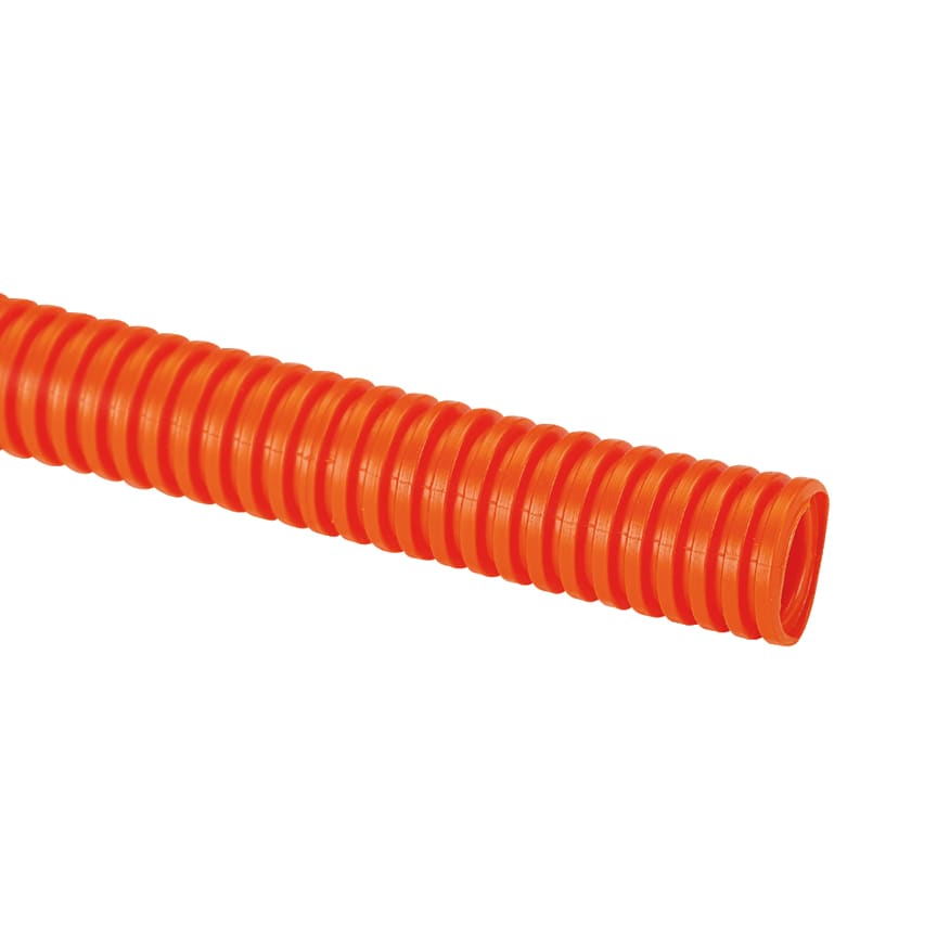 Panduit - Gaine annelée à paroi pleine ; Couleur : orange ; Diamètre intérieur (mm) : 12,8