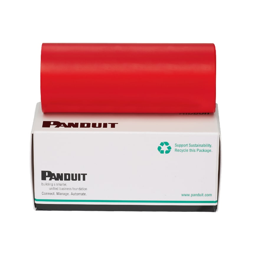 Panduit - Ruban encre résine pour TDP43ME/EME; Rouge; 108mmx91,4mètres; recommandée pour b