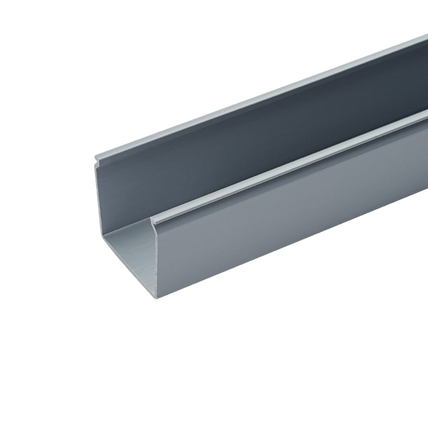 Panduit - Solid Raceway,PVC,6X4X6',LGRY,NM