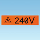 Panduit - Bande continue adhésive en cassette; hauteur 9,7mm; longueur 7,6m; Vinyle; encre