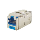Panduit - Module jack Mini-Com? STP RJ45 Cat 6,TG,blindé,Bleu,Qté:1