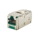 Panduit - Module jack Mini-Com? STP RJ45 Cat 6,TG,blindé,Vert,Qté:1