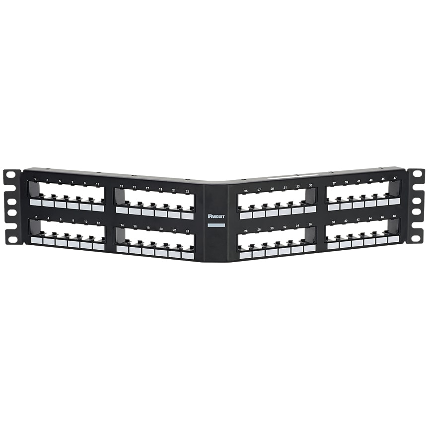 Panduit - Mini Com Angled 48 port Flush Mount 6 pa