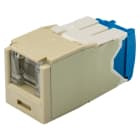 Panduit - Module jack Mini-Com? UTP RJ45 Cat 6A,TG,Obturé,Ivoire éléctrique,Qté:1