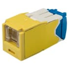 Panduit - Module jack Mini-Com? UTP RJ45 Cat 6A,TG,Obturé,Jaune,Qté:1