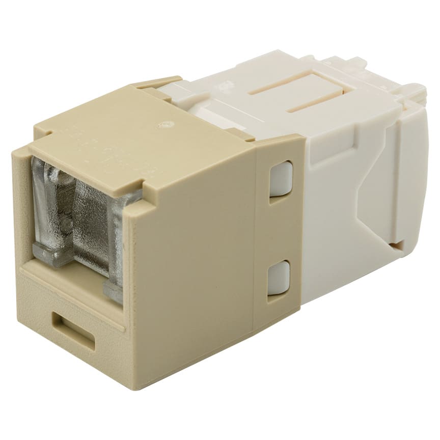 Panduit - Module jack Mini-Com? UTP RJ45 Cat 6,TG,Obturé,Ivoire éléctrique,Qté:1
